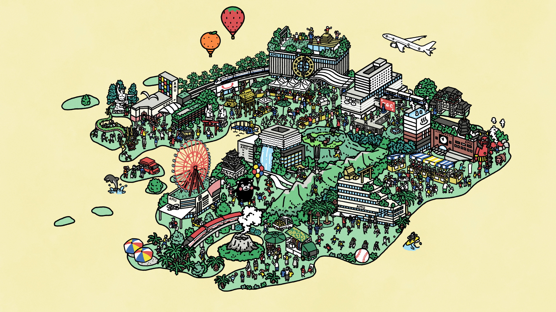 ビジョンムービーで描かれた九州のまちづくりイメージ