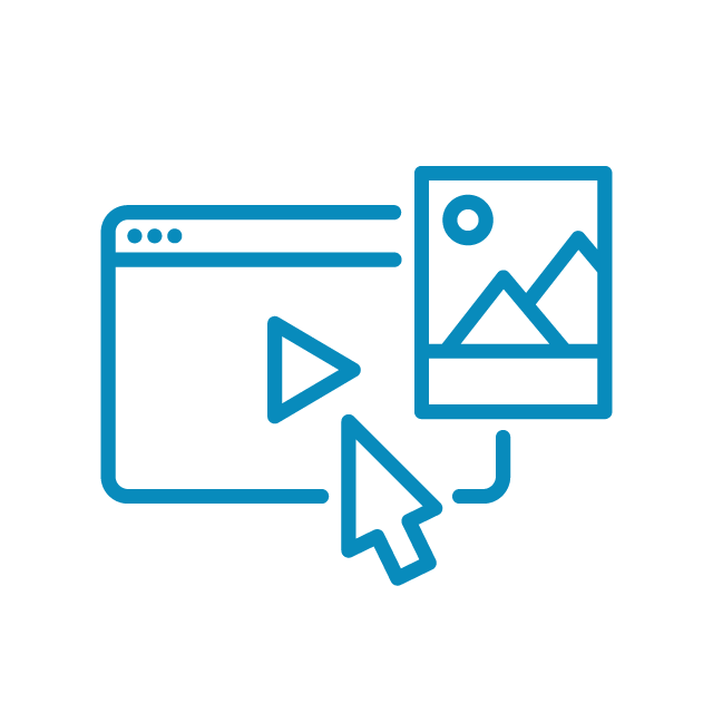 アイコン：DAM（デジタルアセット管理）機能 