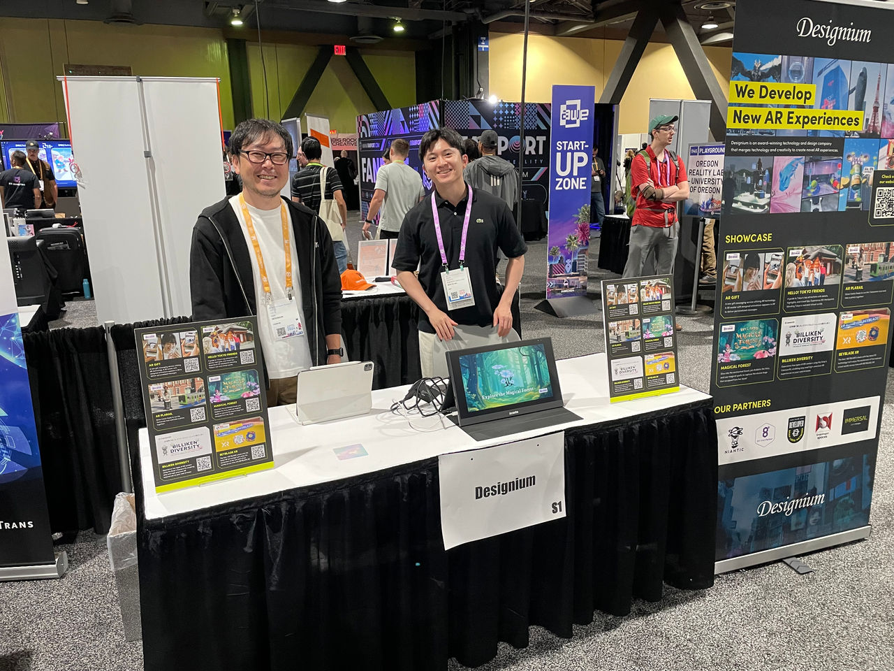 「オドルGift」の開発パートナーでもあるデザイニウム様のブース