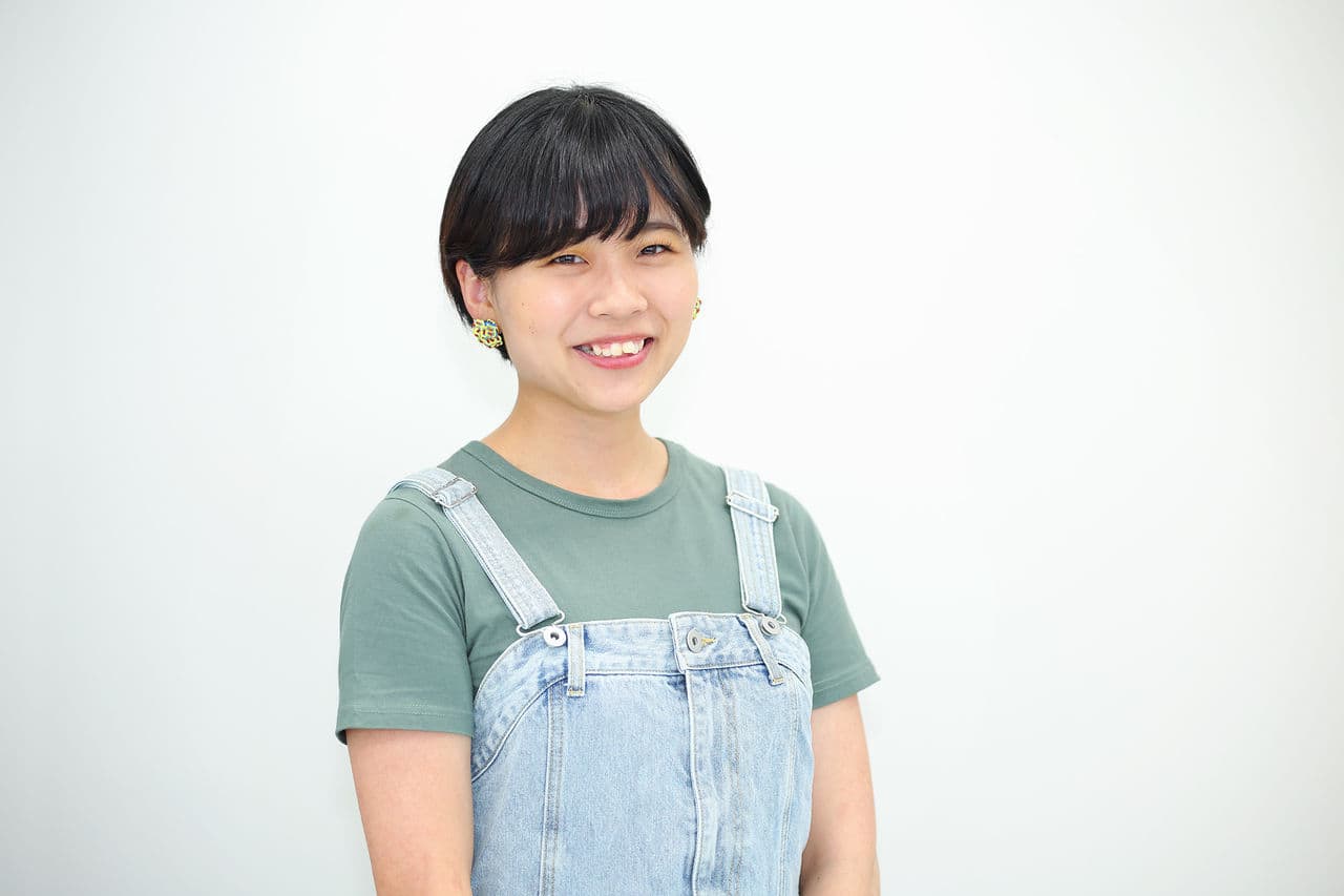 写真：研修を経て将来のキャリアを語る内田