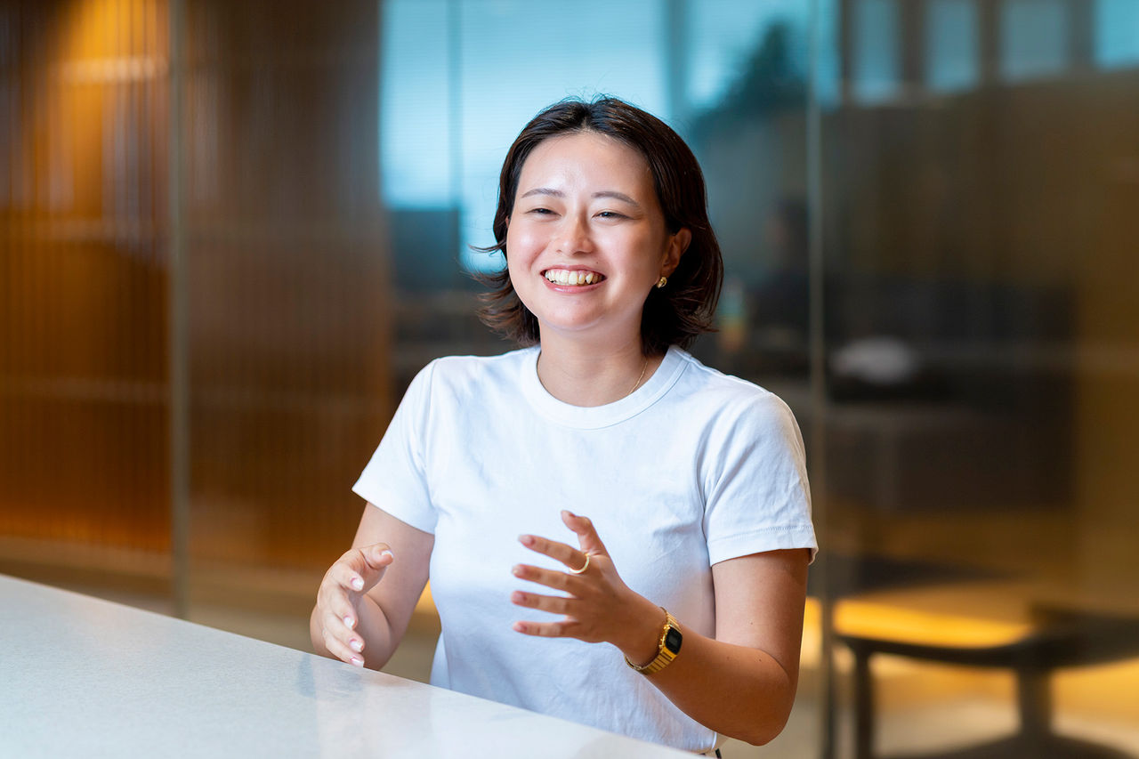 写真：コンテストの参加経験から現在の思いを語る小林